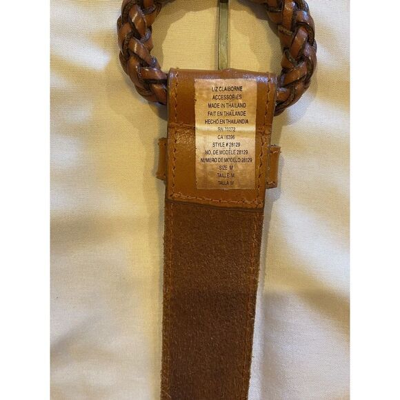 Liz Claiborne Leather Belt Women's Size M - Picture 5 of 6